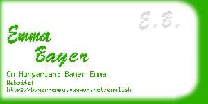 emma bayer business card